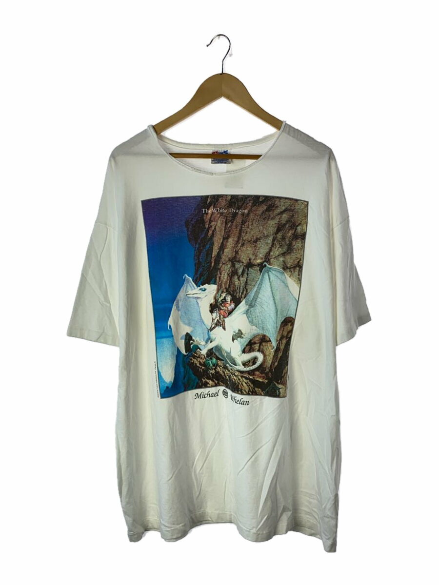 Rakuten - 【中古】S/90S/MICAEL WHELAN/WHITE DRAGON/ネックカットアウト/Tシャツ/XXL/コットン/WHT【メンズウェア】