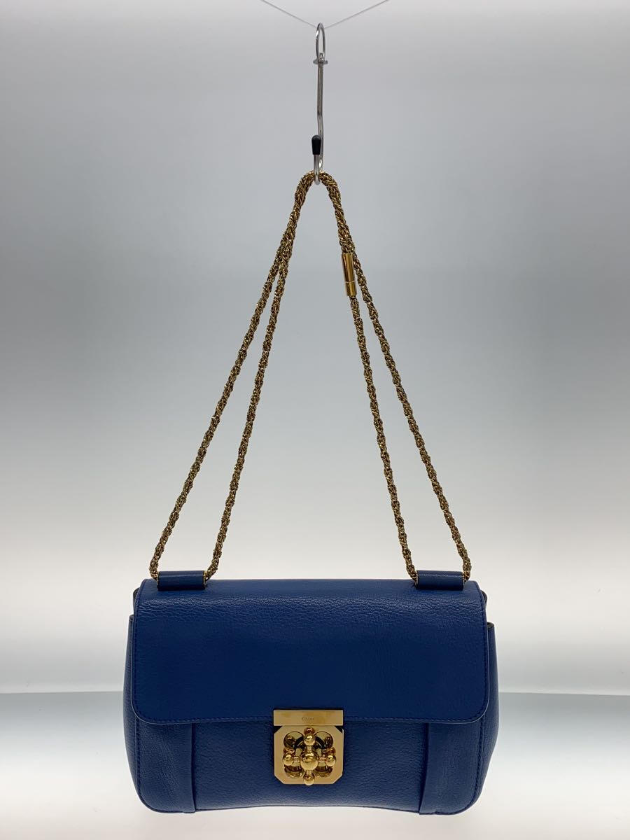 【中古】Chloe◆クロエ/ショルダーバッグ/レザー/NVY/04135765-E【バッグ】