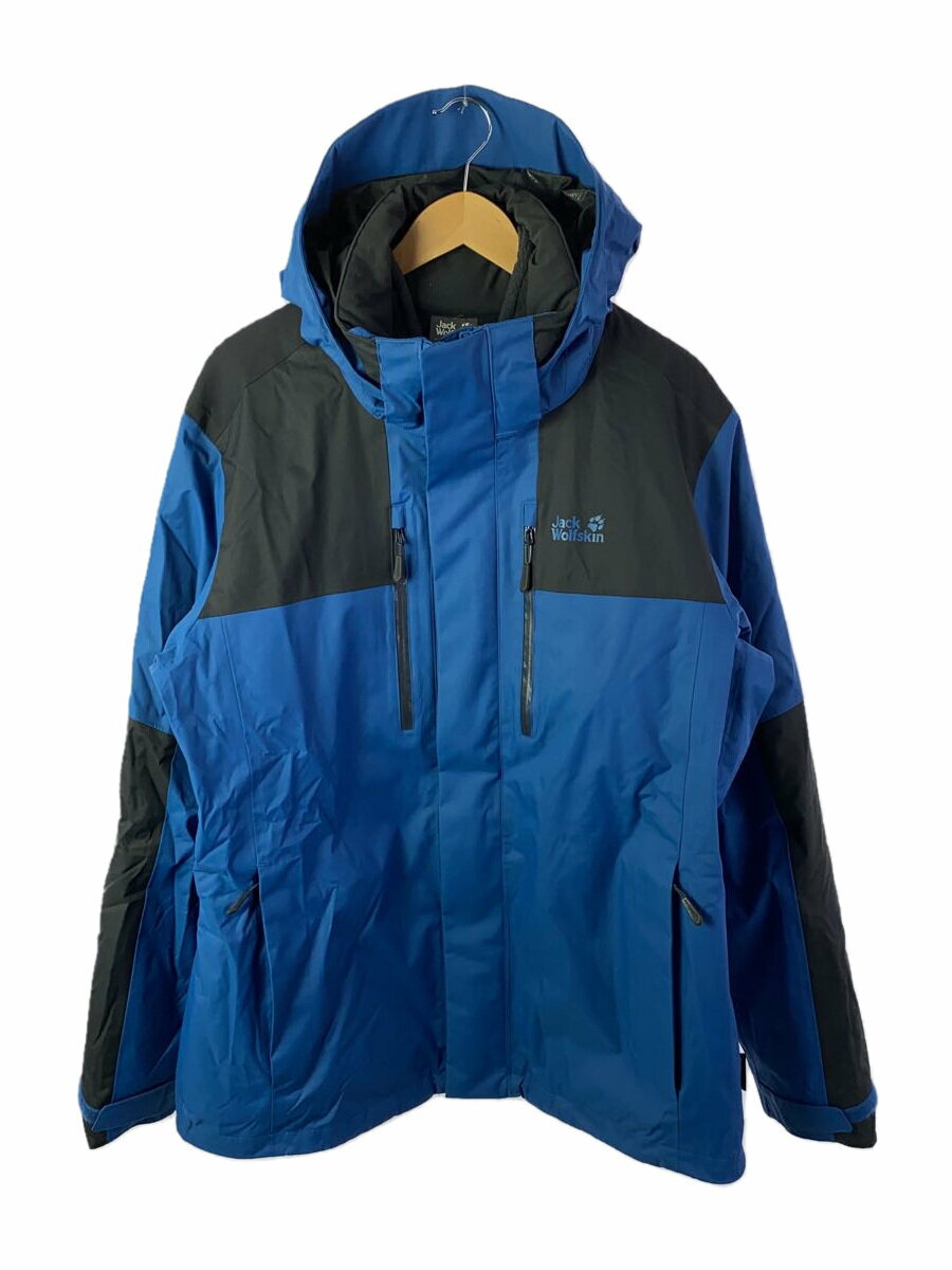 【中古】Jack Wolfskin◆ダウンジャケット/XXL/ナイロン/BLU【メンズウェア】