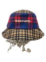 【中古】PEARLY GATES◆バケットハット/--/ポリエステル/WHT/無地/メンズ/053-4187507【服飾雑貨他】