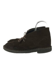 【中古】Clarks◆チャッカブーツ/UK8/BRW/スウェード【シューズ】