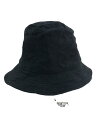 【中古】ARTE POVERA◆バケットハット/S/リネン/BLK/無地/レディース//【服飾雑貨他】