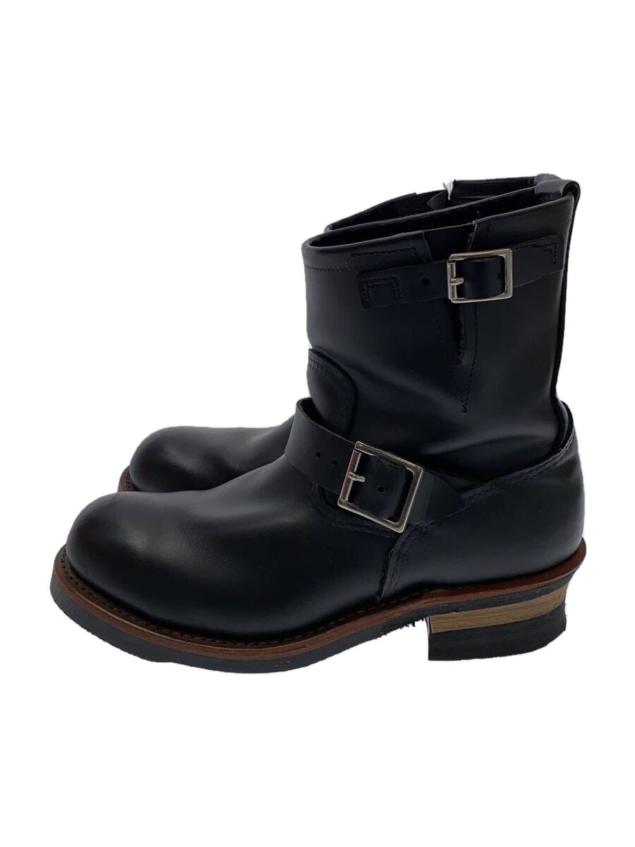 【中古】RED WING◆レッドウィング/8inch Engineer/ショートエンジニアブーツ/US9/ブラック/2976【シューズ】