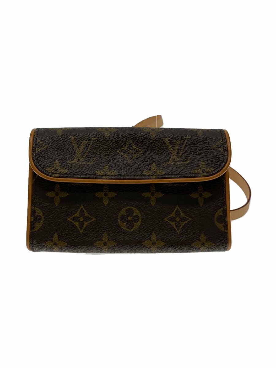 【中古】LOUIS VUITTON◆ポッシェット・フロランティーヌ_モノグラム/ウエストバッグ/PVC/SLV/アニマル/M51855//【バッグ】