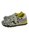【中古】NEW BALANCE◆ローカットスニーカー/23.5cm/イエロー/ml574fra/ダルメシアン柄【シューズ】