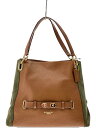 【中古】COACH◆トートバッグ/スウェード/KHK【バッグ】(4)