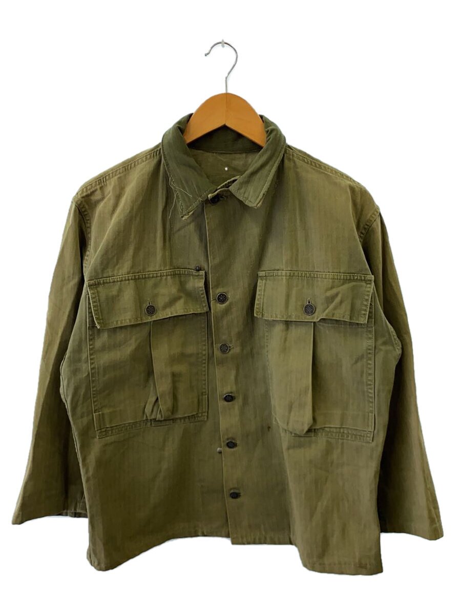 【中古】US.ARMY◆ジャケット/--/コットン/KHK/ヘリンボーン/M-43 HBT//【メンズウェア】