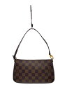 【中古】LOUIS VUITTON◆LOUIS VUITTON/ルイヴィトン/ポシェット・アクセソワール/ダミエ・エベヌ/N41206【バッグ】