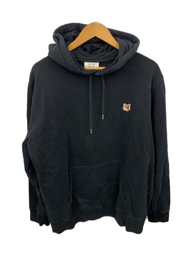 【中古】MAISON KITSUNE◆パーカー/XL/BLK/lm00702km0001/FOX HEAD PATCH REGULAR HOODIE【メンズウェア】 【中古】MAISON KITSUNE◆パーカー/XL/BLK/lm00702km0001/FOX HEAD PATCH REGULAR HOODIE【メンズウェア】