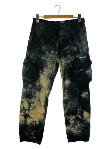 【中古】OFF-WHITE◆MODERN/タイダイカーゴパンツ/32/コットン/BLK/総柄/OMCF015S20H86053【メンズウェア】 【中古】OFF-WHITE◆MODERN/タイダイカーゴパンツ/32/コットン/BLK/総柄/OMCF015S20H86053【メンズウェア】