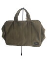 【中古】PORTER◆ブリーフケース/ナイロン/KHK/無地【バッグ】