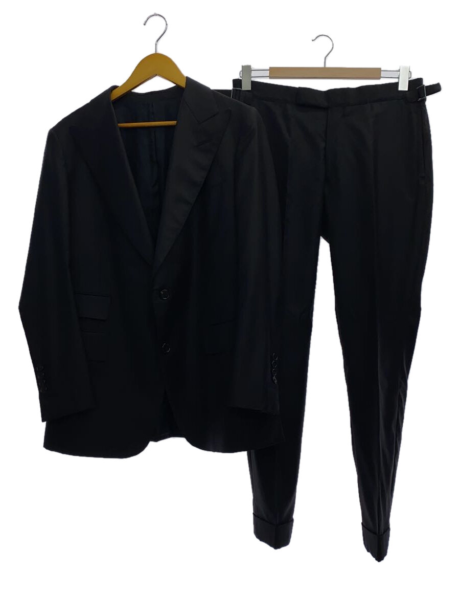 【中古】Loro Piana◆3Pスーツ/ROYAL WISH_Super 170s Wool&Silk 600/BLK/無地【メンズウェア】