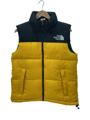 【中古】THE NORTH FACE◆NUPTSE VEST_ヌプシベスト/M/ナイロン/YLW/無地/ヨゴレ有【メンズウェア】 【中古】THE NORTH FACE◆NUPTSE VEST_ヌプシベスト/M/ナイロン/YLW/無地/ヨゴレ有【メンズウェア】