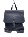 【中古】COACH◆リュック/レザー/BLK/7703/オールド/コットン部分若干変色【バッグ】