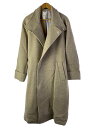 【中古】EMPORIO ARMANI◆カシミヤ混コート/48/ウール/クリーム/B1L340 B1041//【メンズウェア】