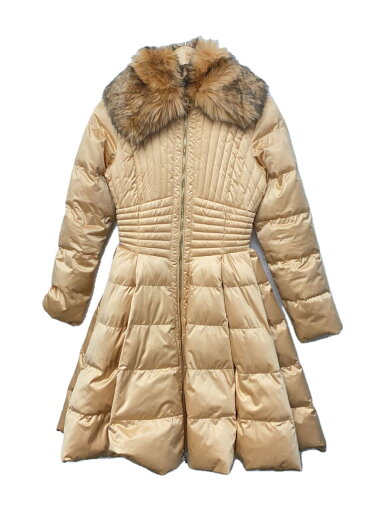 【中古】ELISABETTA FRANCHI◆コート/--/--/BEG/無地【レディースウェア】 【中古】ELISABETTA FRANCHI◆コート/--/--/BEG/無地【レディースウェア】