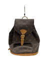 【中古】LOUIS VUITTON◆モンスリMM/リュック/PVC/BRW/総柄/M51136//【バッグ】