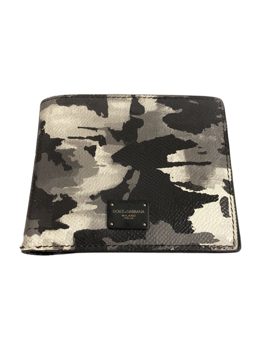 【中古】DOLCE&GABBANA◆2つ折り財布/レザー/GRY/カモフラ/メンズ/BP2463AZ ...