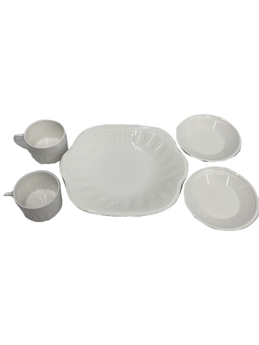 【中古】WEDGWOOD◆洋食器その他/5点セット/WHT//【キッチン用品】