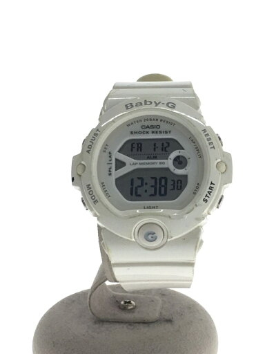 【中古】CASIO◆クォーツ腕時計/デジタル/ラバー/WHT/WHT/SS【服飾雑貨他】 【中古】CASIO◆クォーツ腕時計/デジタル/ラバー/WHT/WHT/SS【服飾雑貨他】