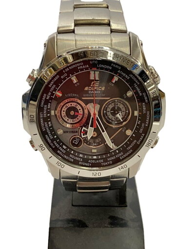【中古】CASIO◆ソーラー腕時計/アナログ/ステンレス/GRY/SLV/SS/EQW-M1000D//【服飾雑貨他】 【中古】CASIO◆ソーラー腕時計/アナログ/ステンレス/GRY/SLV/SS/EQW-M1000D//【服飾雑貨他】