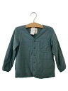 【中古】snow peak◆Flexible Insulated Cardigan 1/2/ポリエステル/グリーン/スナップボタン/【キッズ】