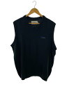 【中古】SEDAN ALL-PURPOSE◆ニットベスト(薄手)/XL/アクリル/BLK/無地/SD23F-CT01【メンズウェア】