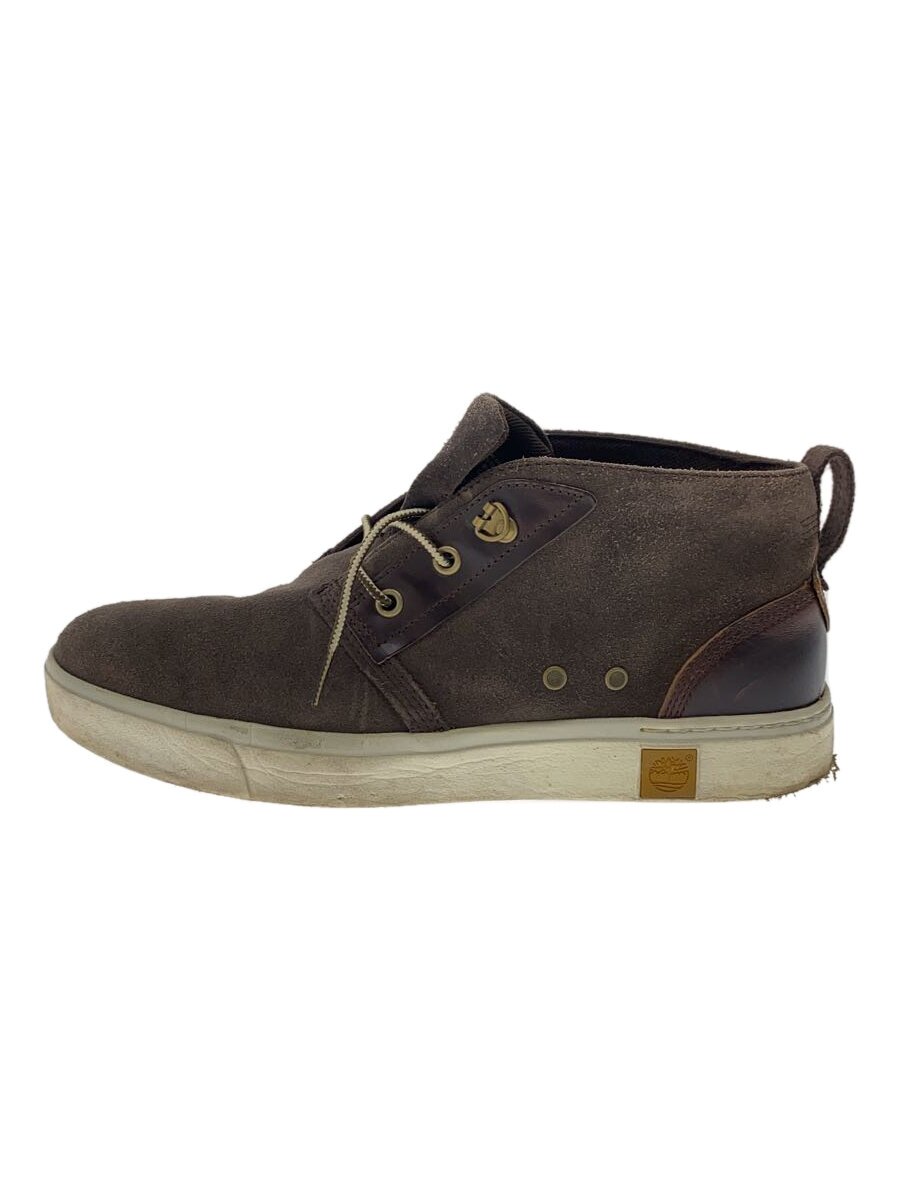 【中古】Timberland◆ハイカットスニーカー/27cm/BRW/スウェード/A17EU【シューズ】