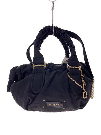 【中古】ANTEPRIMA◆ハンドバッグ/--/BLK【バッグ】 【中古】ANTEPRIMA◆ハンドバッグ/--/BLK【バッグ】