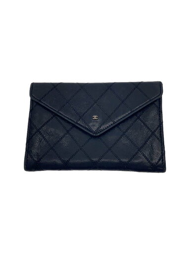 【中古】CHANEL◆財布/レザー/BLK/レディース【服飾雑貨他】 【中古】CHANEL◆財布/レザー/BLK/レディース【服飾雑貨他】