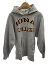 【中古】Champion◆パーカー/M/コットン/GRY/80s/リバースウィーブ/IONA COLLEGE【メンズウェア】