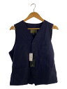 【中古】Nigel Cabourn◆ベスト/50/リネン/NVY/無地/8090070000【メンズウェア】