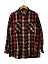 【中古】Woolrich◆ネルシャツ/L/--/RED/チェック/ウールリッチ/レッド/赤【メンズウェア】