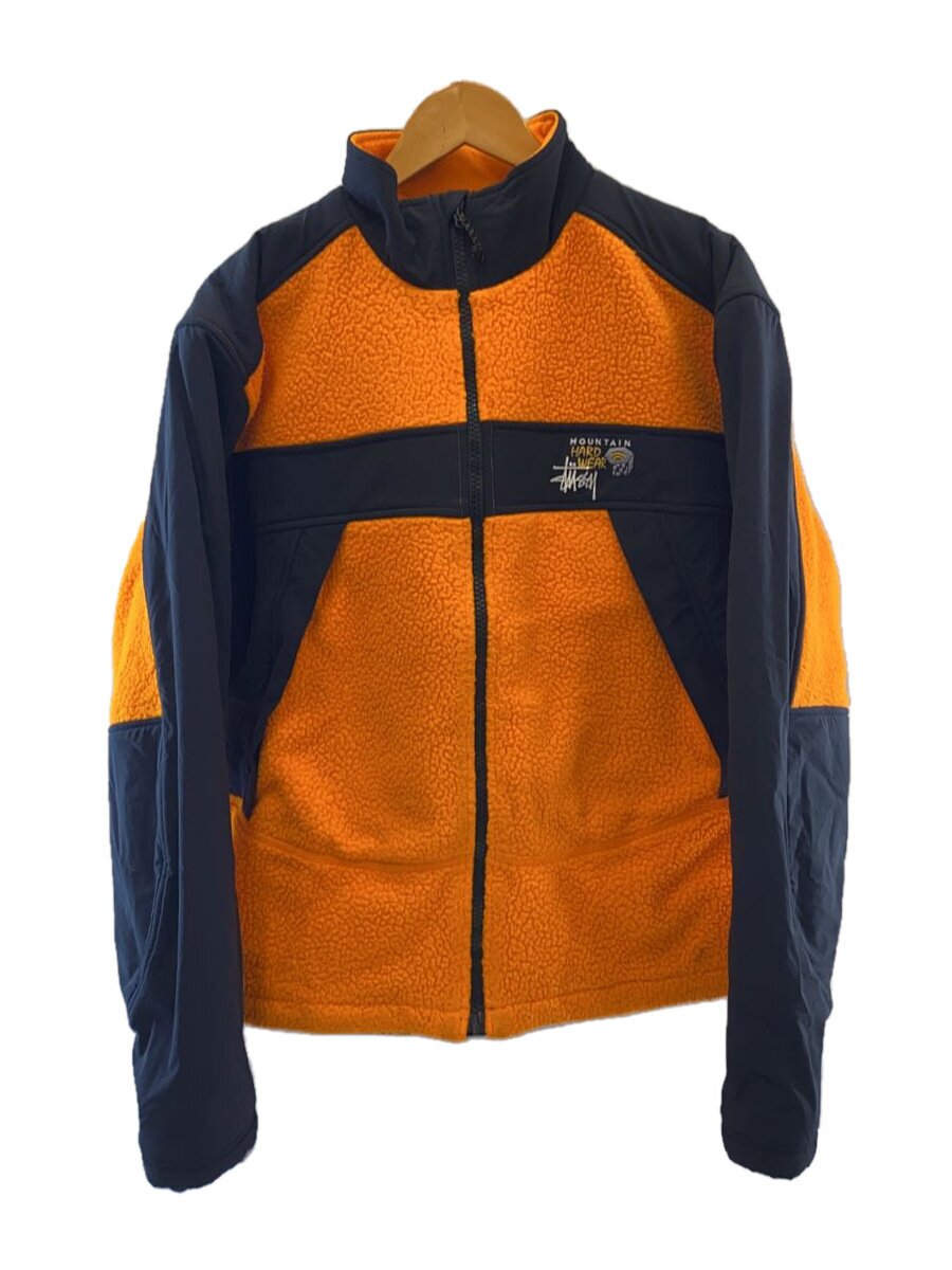 【中古】STUSSY◆Mountain Hardwear Fleece Jacket/フリースジャケット/L/ポリエステル/ORN//【メンズウェア】