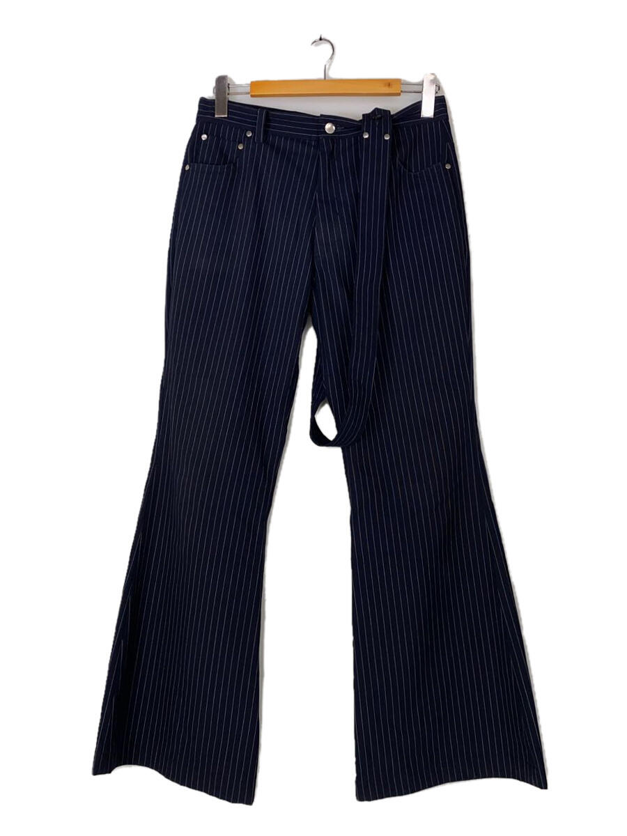 【中古】TENDER PERSON◆22AW/STRAP FRARE PANTS/ブーツカットパンツ/4/ネイビー/LP-PT-4209【メンズウェア】