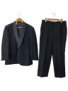 【中古】GIEVES&HAWKES◆タキシード/フォーマルセットアップ/スーツ/ウール/BLK/無地/【メンズウェア】
