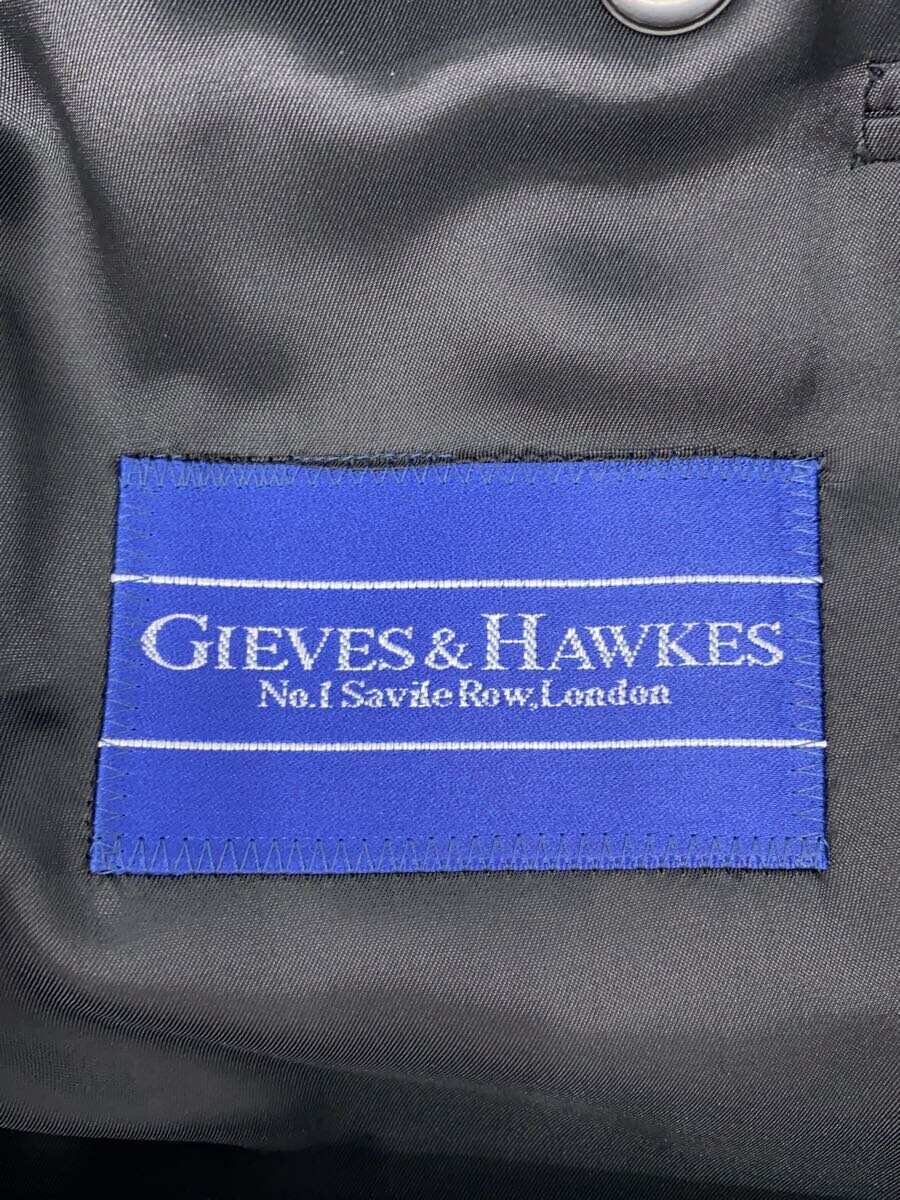 【中古】GIEVES&HAWKES◆タキシード/フォーマルセットアップ/スーツ/ウール/BLK/無地/【メンズウェア】