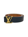 【中古】LOUIS VUITTON◆ベルト/レザー/BLK/無地/メンズ/M9151【服飾雑貨他】(4)