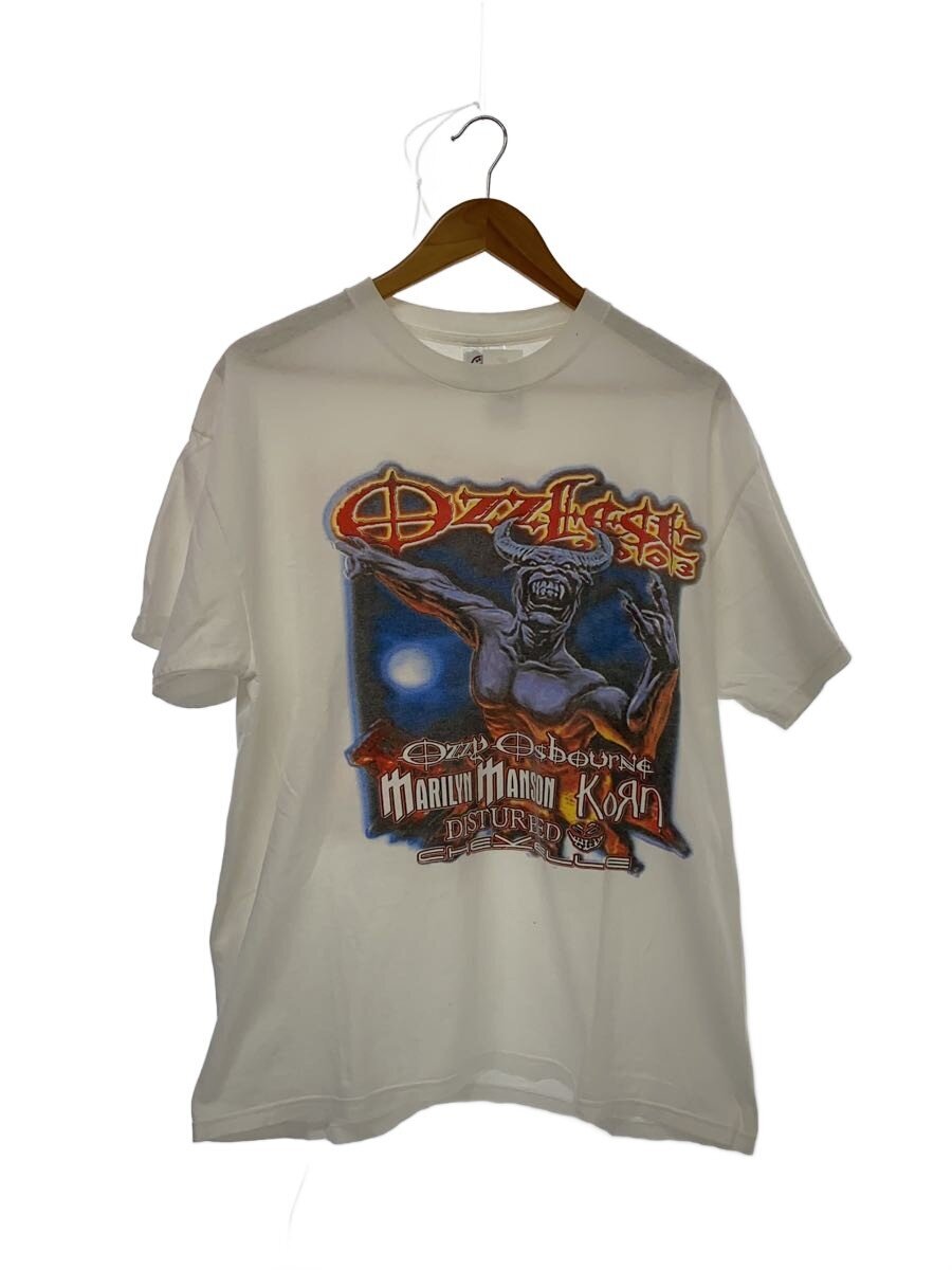 00s/ozzfest/オズフィスト/2003/Tシャツ/L/コットン/WHT/両面プリント
