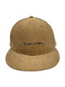 【中古】NEW ERA◆ニューエラ/キャップ/7/コットン/BEG/無地/メンズ/ベージュ/シルバー【服飾雑貨他】