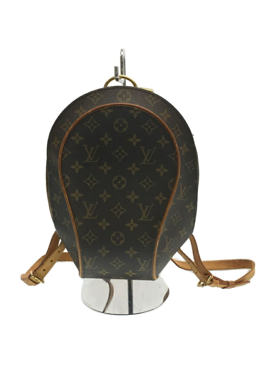 【中古】LOUIS VUITTON◆エリプスサックアド_モノグラム_BRW/PVC/BRW【バッグ】