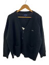 【中古】DESCENDANT◆カーディガン(厚手)/2/ウール/BLK/NURSE KNIT CARDIGAN【メンズウェア】(4)