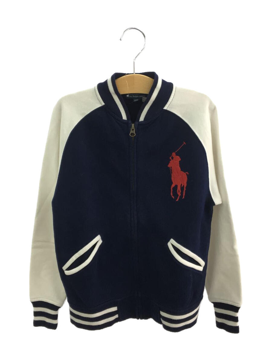 【中古】POLO RALPH LAUREN◆ジャケット/140cm/コットン/NVY/CWRLKNIY1C00128/裏起毛【キッズ】 1