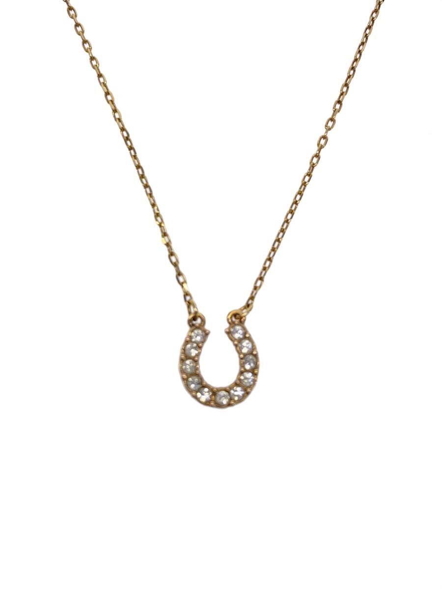 【中古】Swarovski◆ホースシューネックレス/カラーストーン/GLD/トップ有/レディース/石欠品有/? NULL ?//【服飾雑貨他】