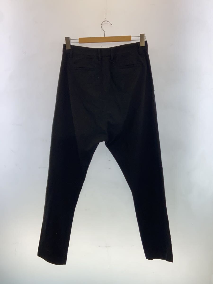 【中古】OVRCM/2タックパンツ/S/ウール/ブラック/イタリア製【メンズウェア】