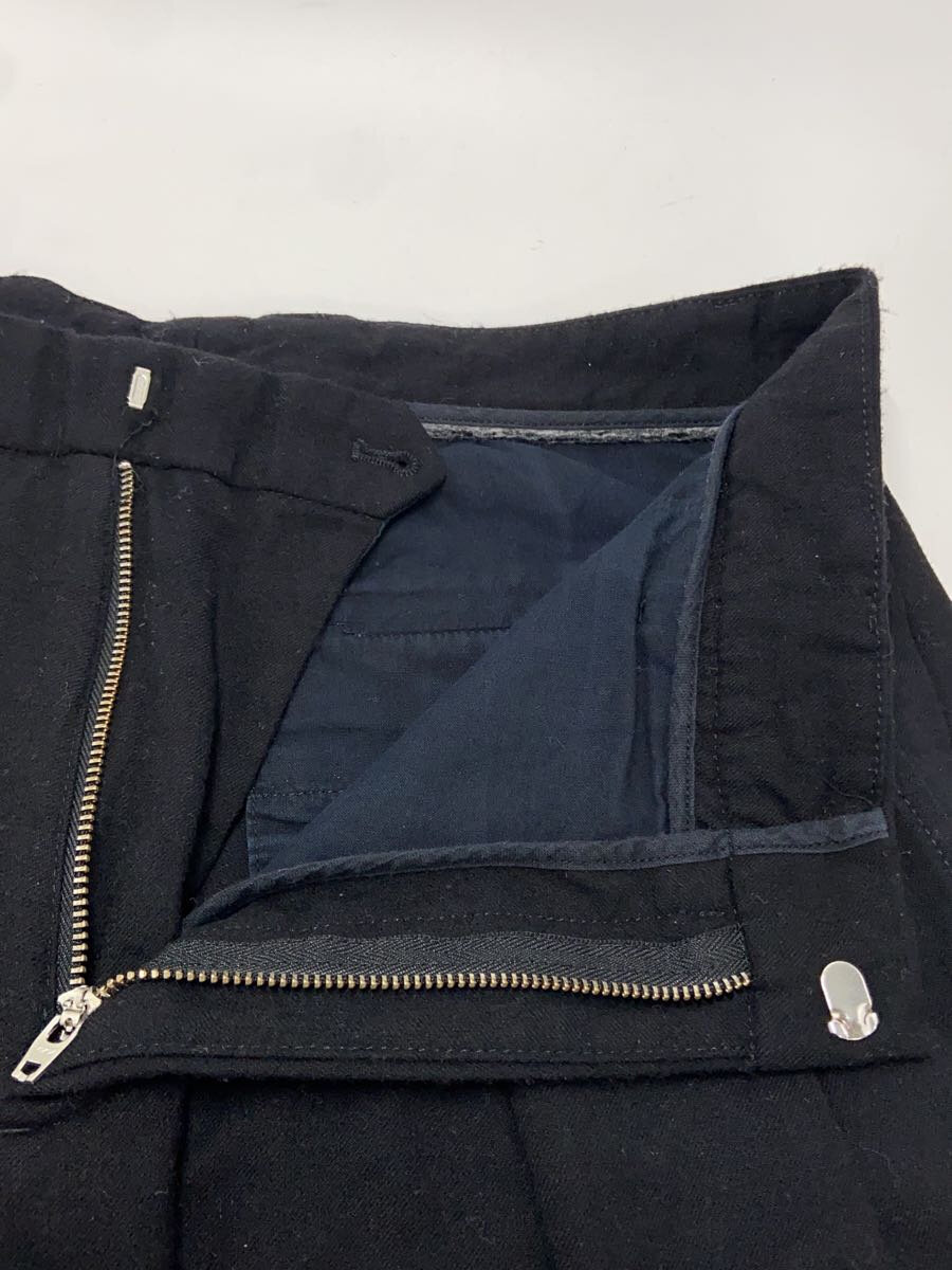 【中古】OVRCM/2タックパンツ/S/ウール/ブラック/イタリア製【メンズウェア】