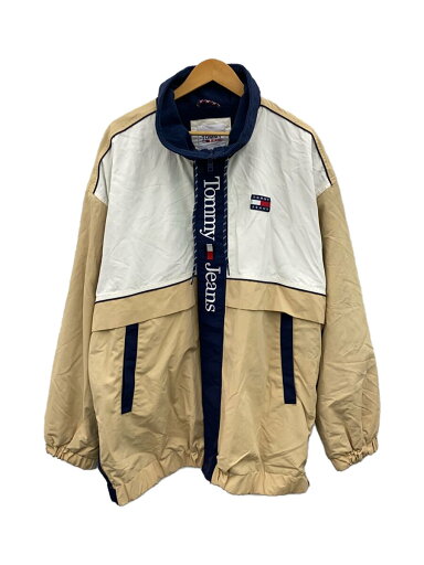 【中古】TOMMY JEANS◆ナイロンジャケット/L/ナイロン/BEG/DM0DM15097【メンズウェア】 【中古】TOMMY JEANS◆ナイロンジャケット/L/ナイロン/BEG/DM0DM15097【メンズウェア】
