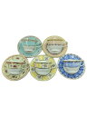 【中古】NARUMI◆カップ&ソーサー/5点セット/マルチカラー/5客アソート碗皿/ティーカップ【キッチン用品】