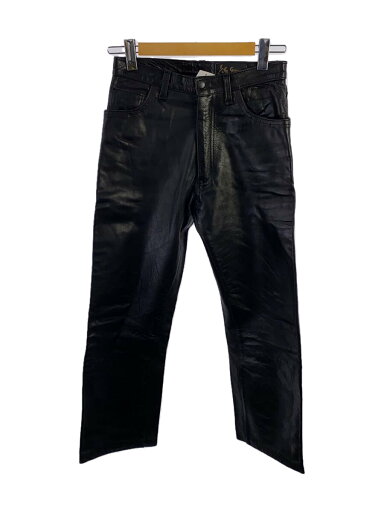 【中古】AERO LEATHER◆エアロレザー/ホースハイド/レザーパンツ/ボトム/--/牛革/ブラック/黒【メンズウェア】 【中古】AERO LEATHER◆エアロレザー/ホースハイド/レザーパンツ/ボトム/--/牛革/ブラック/黒【メンズウェア】