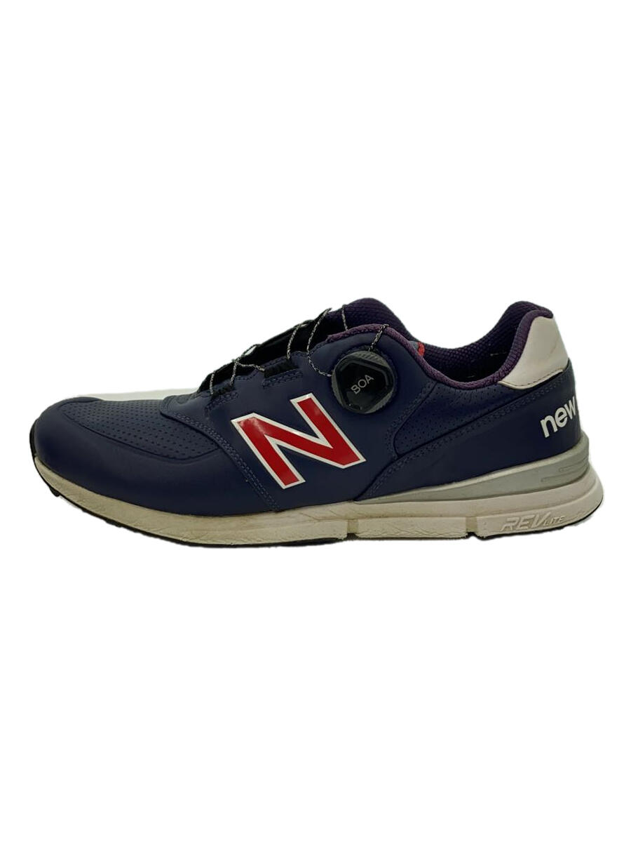 【中古】NEW BALANCE◆ローカットスニーカー/28cm/NVY/ポリエステル/MGB574T2【シューズ】